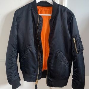 Alpha Industries Black Bomber Jacket (No key chain attached)